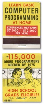 Matchbook Cover: Learn Basic Computer Programming at Home